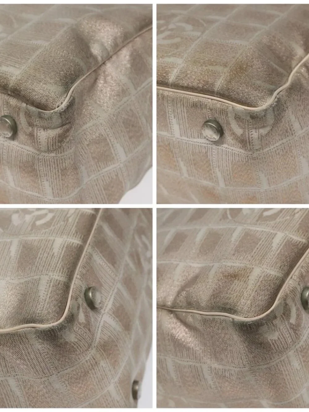CHANEL New Travel line Tote Bag Nylon Pink CC Auth th5849